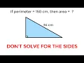 Right Triangle Area Puzzle
