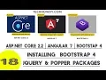 Installing Bootstrap 4 jQuery Popper Js NPM Package for Angular 7