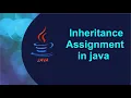 Inheritance Assignment no 1 in java Lecture-10
