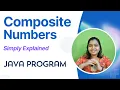Composite Numbers in Java Coding with Definition IntelliSkills