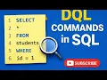 DQL Commands in SQL SELECT WHERE SQL Queries Explained Hindi
