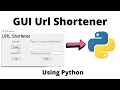 GUI Url Shortener using python
