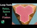 Loop Tools Relax Space and Flatten - Blender Secrets