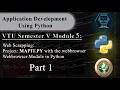 Application Development Using Python VTU 5th SEM Module 5 18CS55 - Part 1