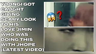 تم القبض على يونغي وهو ينظر بنظرة مخيفة إلى حبيبته جيمين الذي كان يفعل هذا مع جيهوب جديد Bts 