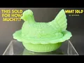 WHAT SOLD Hen on Nest Jadeite Spoons paid off Red Wing Pottery RESELLING