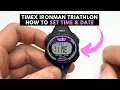 Timex Ironman Triathlon Time Date Setting