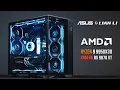 AMD Ryzen 9 9950X3D Gaming PC Build Radeon RX 9070 XT Lian Li O11 Vision Compact
