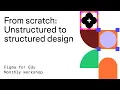 Figma for Edu Figma from scratch Unstructured to structured design
