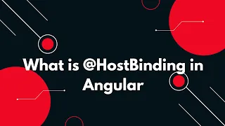 Angular 19 Tutorial Mastering HostBinding for Dynamic Properties