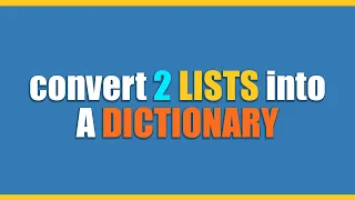 convert two lists into a dictionary in Python