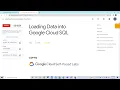 Loading Data into Google Cloud SQL