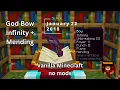 The MOST Overpowered Bow in Minecraft - Infinity Mending on One Bow