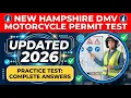 2026 NEW HAMPSHIRE DMV MOTORCYCLE PERMIT TEST 25 PRACTICE EXERCISES AND PREP GUIDE