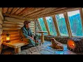 Download Lagu How I Built This Hidden Forest Shelter with Stone, Logs, and a Fireplace