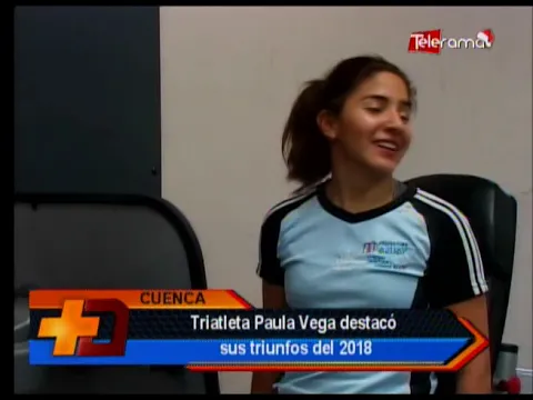 Triatleta Paula Vega destacó sus triunfos del 2018
