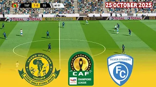 YANGA Vs SILVER STRIKES 2nd LEG CAF CHAMPIONS LEAGUE 2025 26 Football Gameplay HD YOUNG AFRICANS 