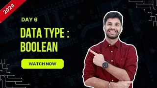Hello Python Day-6 Boolean Data Type
