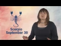 Daily Horoscope September 30 2016 Scorpio