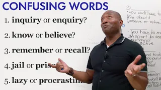5 Confusing English Word Pairs