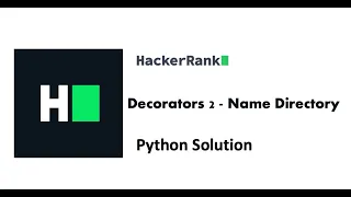HackerRank - Decorators 2