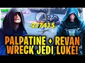 Emperor Palpatine and Darth Revan Counter Jedi Knight Luke HARD Best Jedi Luke Team Composition