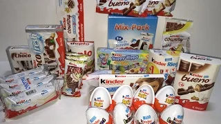Kinder Chocolate German Candy Tester Kinderschokolade Süssigkeiten Test A LOT OF CANDY 