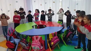 اغنية اعضاء الجسم في اللغة الانكليزية 