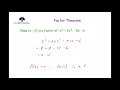 Factor Theorem - Corbettmaths
