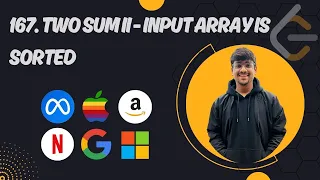P27 167 Two Sum II - Input Array Is Sorted Leetcode Top Interview 150 C 3 Approach