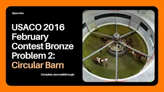 USACO Circular Barn Walkthrough Java