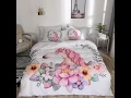 Handle Delicated And Breathable Cute Unicorn Printed 4-Piece Bedding Covers