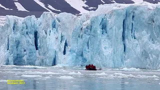 Calving Glaciers - 18min Montage of Raw Footage
