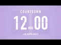 12 Minute Countdown Timer Flip Clock with Bell Alerts