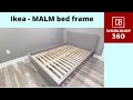 IKEA MALM Bed frame high black-brown