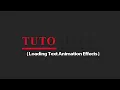 Loading Text Animation Effects Html CSS Tutorial Tutorials Design