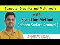 Scan line method Hidden Surface removal method Computer graphics