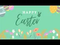 Happy Easter Animated Loop Relaxing Spring Background for TV Screensaver