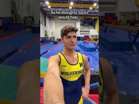 I have never seen this technique before 😂 #gymnast #cheerleader #gymnastics #cheerleading #funny
