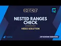 Nested Ranges Check Solution CSES Problemset Sorting and Searching