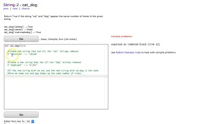 CodingBat - cat