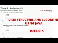 Data Structure And Algorithms Using Java Assignment - 5 100 CORRECT ANSWERS