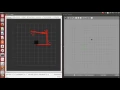 Open loop control for pioneer navigation in Gazebo-Rviz environment
