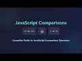 JavaScript Comparison Operators vs Relational Type Comparisons Explained