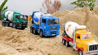 Concrete Mixer Trucks Making Road and more stories toys car funny