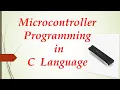C programming for microcontroller LED blinking code in C language for PIC Microcontroller Proteus