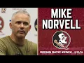 Mike Norvell Preseason Practice Interview 8-12-26 FSU Football Florida State Football Warchant