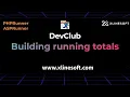 BUILDING RUNNING TOTALS XLINESOFT DEV CLUB