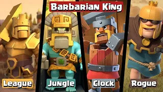 all barbarian king skins animation u0026 effect 2024 barbarian king clash of clans