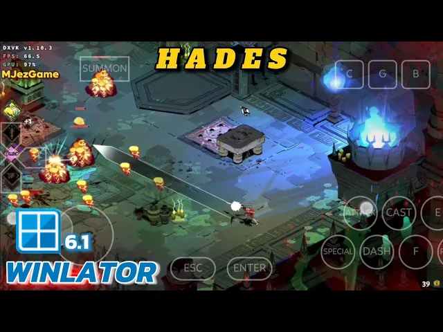 Winlator - Gameplay Hades - Windows